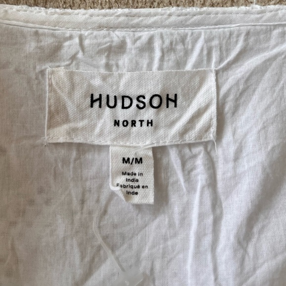 NWOT Hudson North White Eyelet Embroidered Cotton Dress M - Picture 3 of 11